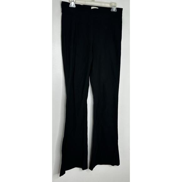 AVENUE MONTAIGNE Black Signature Crepe Modal BELLINI Flared Trousers Size 10 - Picture 2 of 6